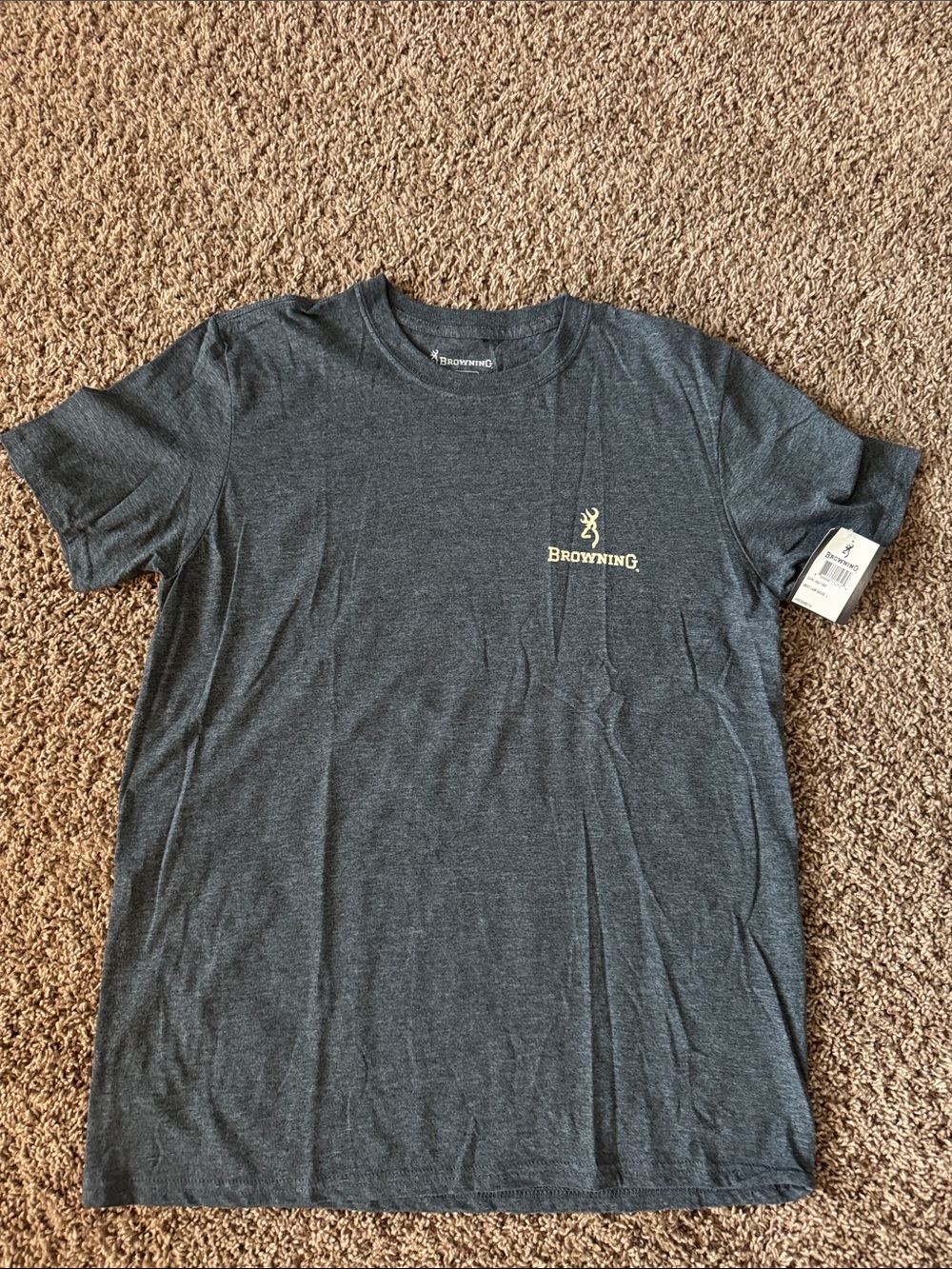 Browning Men's Gray Short-Sleeve Logo T-Shirt